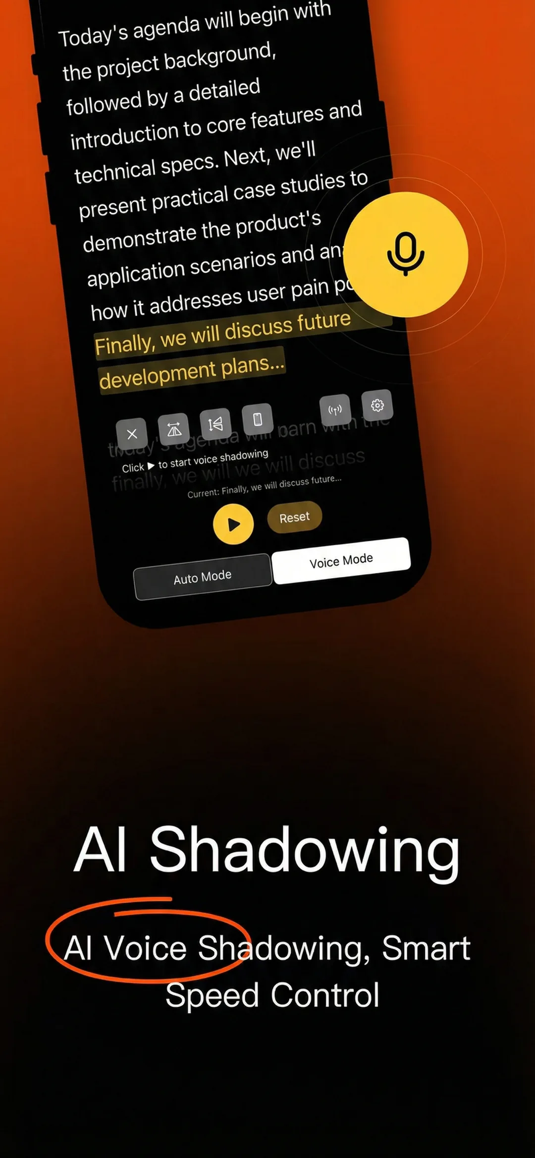 Beast Teleprompter AI voice-following scroll on iPhone